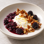 Blackberry Yogurt, Lemon and Almond Praline - Fresh Start 30: A Journey To Better Health Blackberry Yogurt, Lemon and Almond Praline